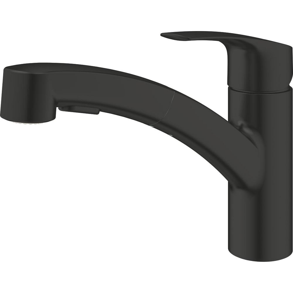 Изображение товара Современный кухонный смеситель GROHE Eurosmart с вытяжным душем и черным покрытием Изображение товара Современный кухонный смеситель GROHE Eurosmart с вытяжным душем и черным покрытием