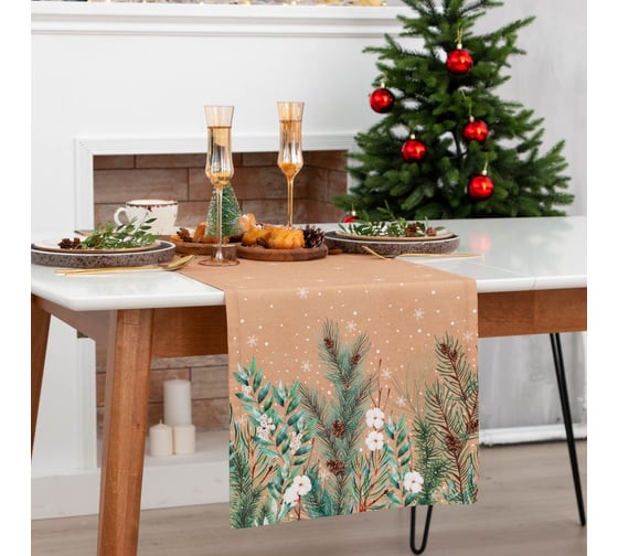 Изображение товара Дорожка Этель Fir branches 40x146 см, 100% хлопок, саржа 190 г/кв.м 7182032