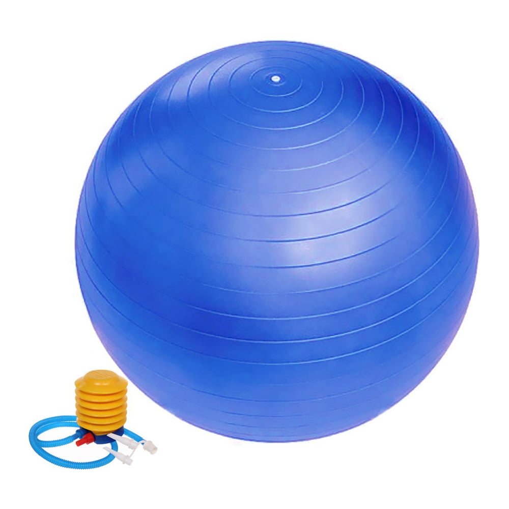 Изображение товара Фитбол Sportage 65 см с насосом голубой для фитнеса