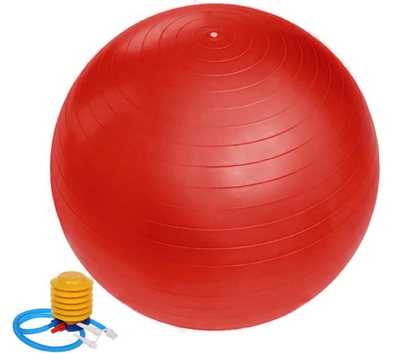 Изображение товара Фитбол Sportage 65 см, 800 г, с насосом, красный 267-620/4