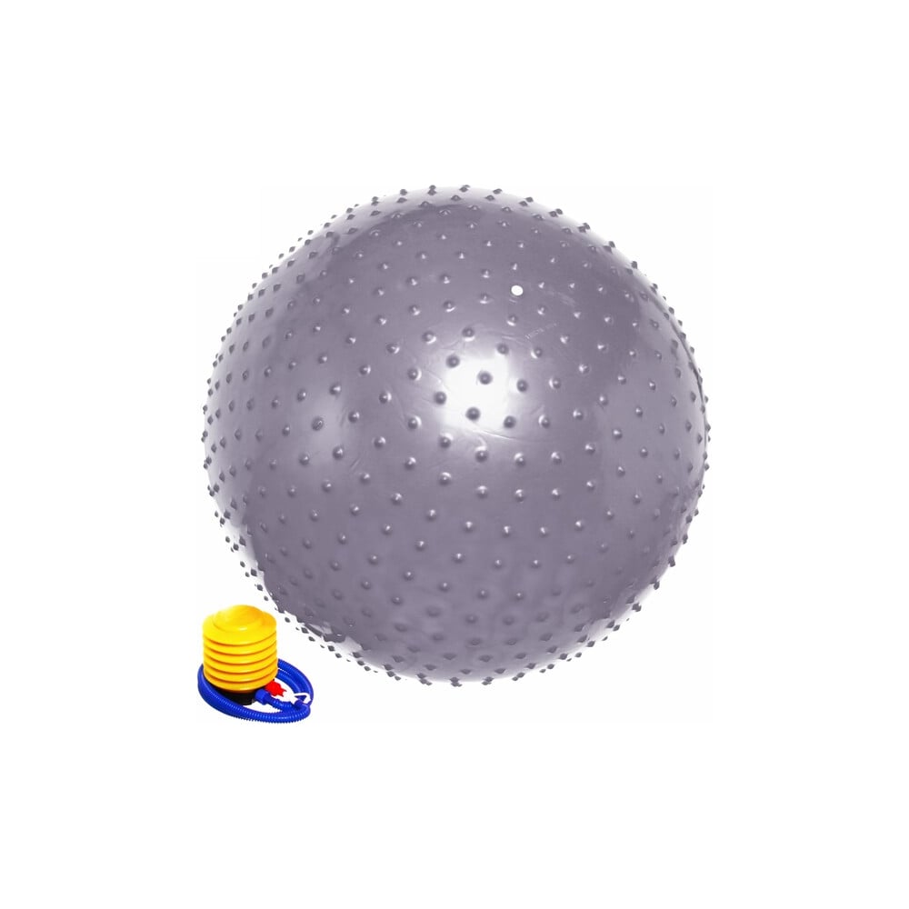 Изображение товара Фитбол массажный Sportage 75 см, с насосом, 1000 г, серебро 267-815