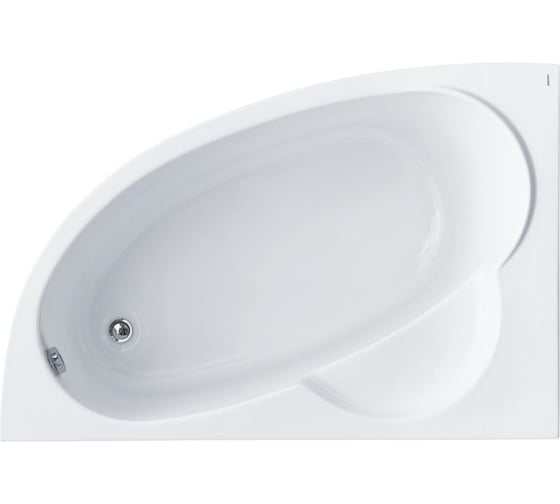 Изображение товара Акриловая ванна Santek ШРИ-ЛАНКА асимметричная, 150х100 см, левосторонняя, белая 00038726