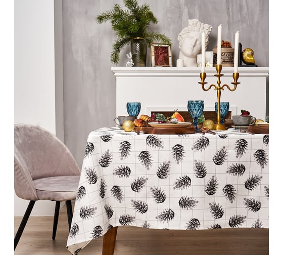 Изображение товара Скатерть Этель Christmas 150x220 см, 100% хлопок, саржа 190 г/кв.м 7091201