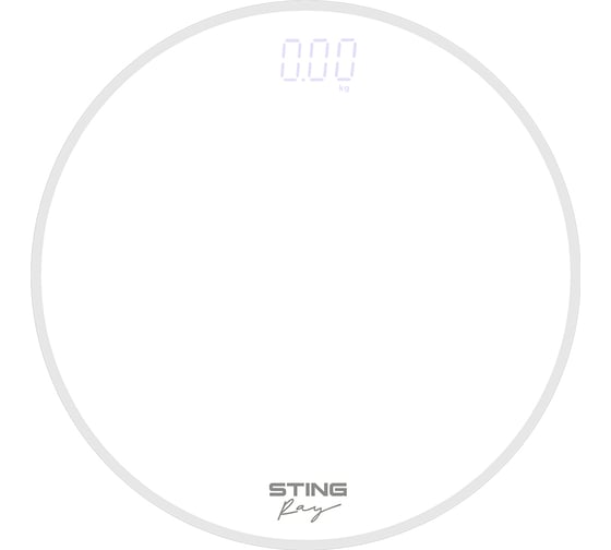 Изображение товара Напольные весы STINGRAY ST-SC5004A белый жемчуг сенсор LED дисплей, встроенный термометр 42624