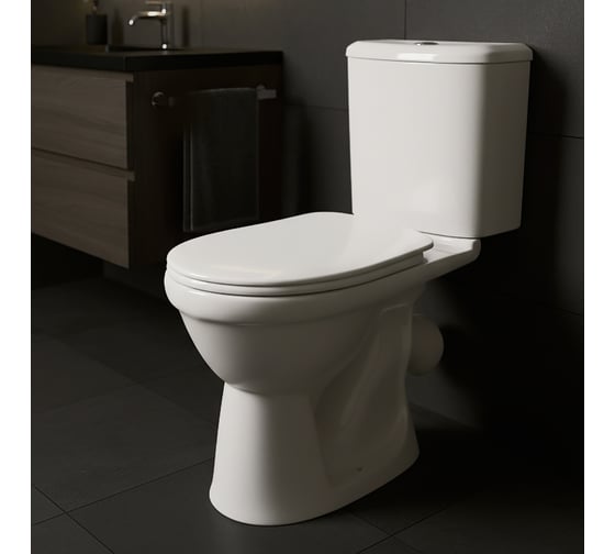 Изображение товара Унитаз-компакт Santek "Бореаль" антивсп. эконом. 1-реж полипроп 00039149 1WH301704