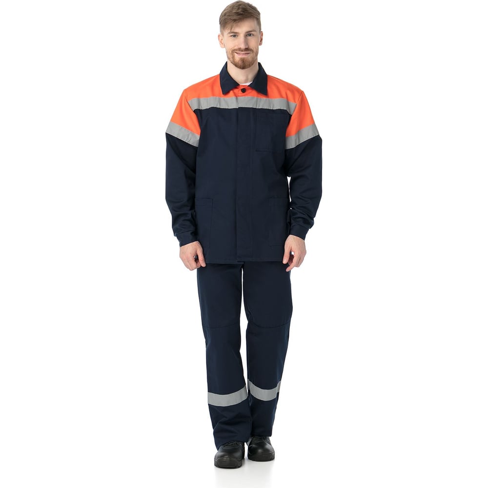 Изображение товара Костюм ИВАРУС Эксперт мужской куртка и брюки размер 68 70 хлопок темно-синий