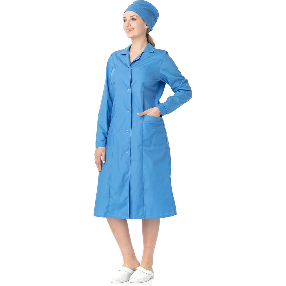 Изображение товара Женский халат ИВАРУС БИО ткань ТИСИ голубой размер 40-42