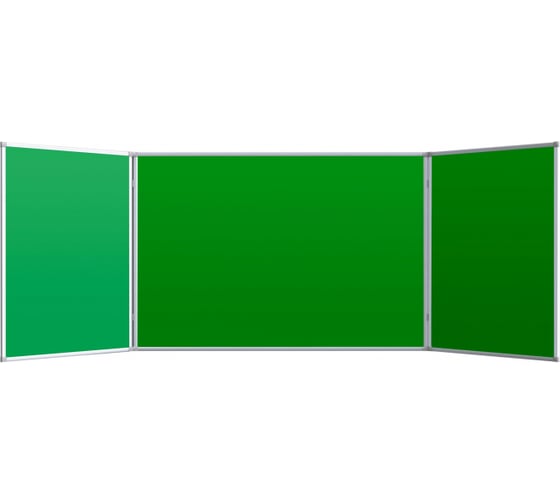 Изображение товара Двустворчатая меловая-магнитная доска Attache зеленая 52355