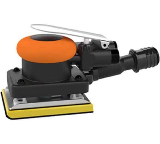Изображение товара Эксцентриковая шлифовальная машина Pneutrend 10000 об/мин, 220 Вт, оправка 75x100 мм, эксцентрик 3 мм, крепление абразива Velcro 53482-H