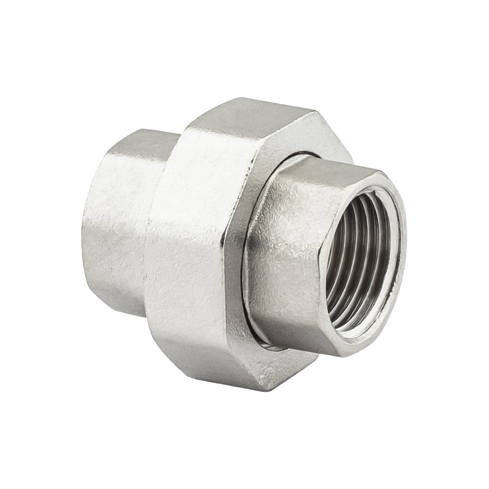 Изображение товара Муфта разъемная никелированная PROFACTOR 1/2"  внутри-внутри профессиональный фитинг