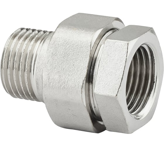 Изображение товара Соединение с полусгоном прямое PROFACTOR американка никелированная в/н 1/2" PF TF 185