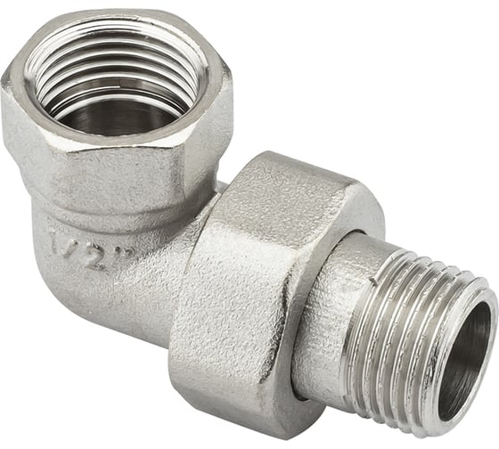 Изображение товара Соединение с полусгоном угловое PROFACTOR американка никелированная в/н 1/2" PF TF 191