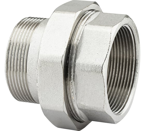 Изображение товара Соединение с полусгоном прямое PROFACTOR американка никелированная в/н 2" PF TF 190