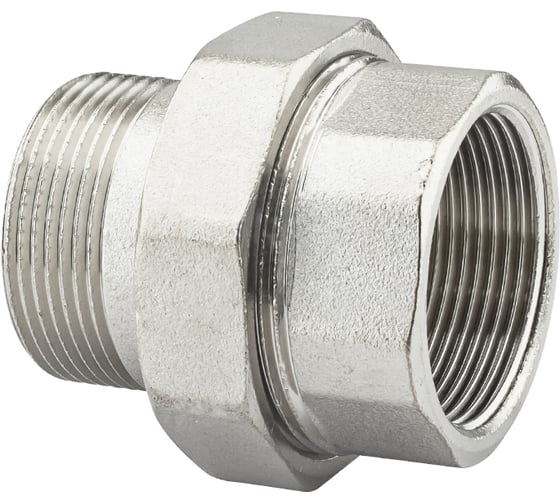 Изображение товара Соединение с полусгоном прямое PROFACTOR американка никелированная в/н 1 1/2" PF TF 189