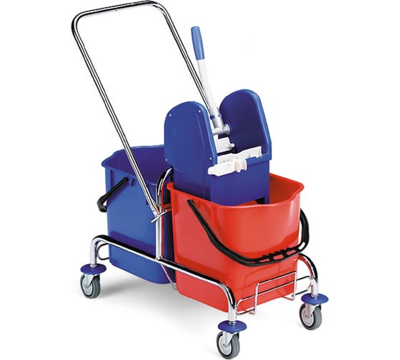 Изображение товара Уборочная тележка Filmop хромированная сталь 8036