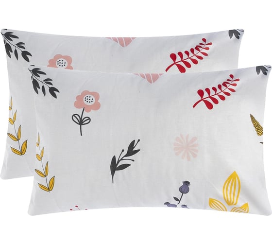 Изображение товара Комплект наволочек Этель Flower garden вид 1 50x70 см - 2 шт, 100% хлопок, бязь 5329751