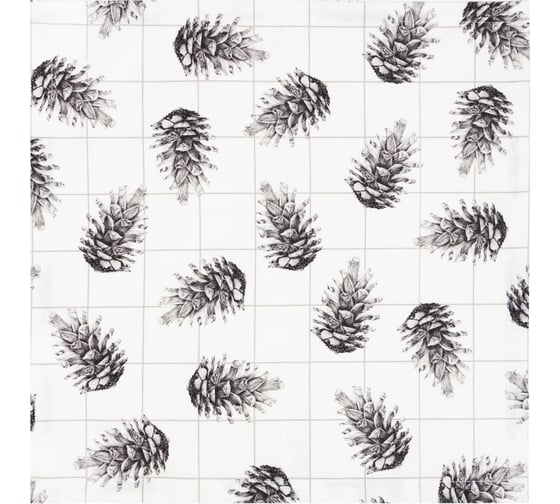 Изображение товара Набор салфеток Этель с декоративными кольцами Christmas 45x45 см 2 шт, 100% хлопок, саржа 190 г/кв.м 7091197