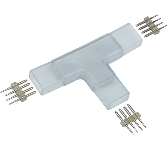 Изображение товара Т-образный коннектор IEK RGB, 14мм, 5шт, разъем-разъем-разъем LSCON14-RGB-222-05