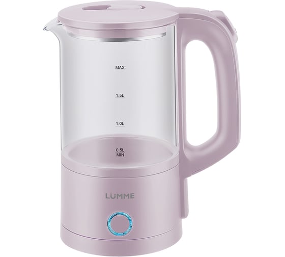 Изображение товара Чайник стеклянный LUMME LU-4105 розовый 41493