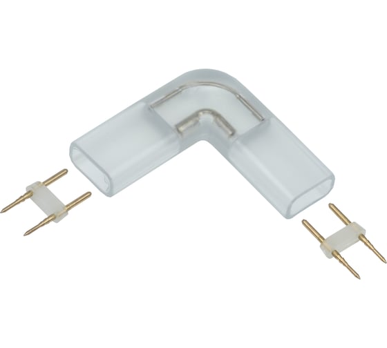 Изображение товара Угловой коннектор IEK MONO, 12мм, 5шт, разъем-разъем LSCON12-MONO-220-05