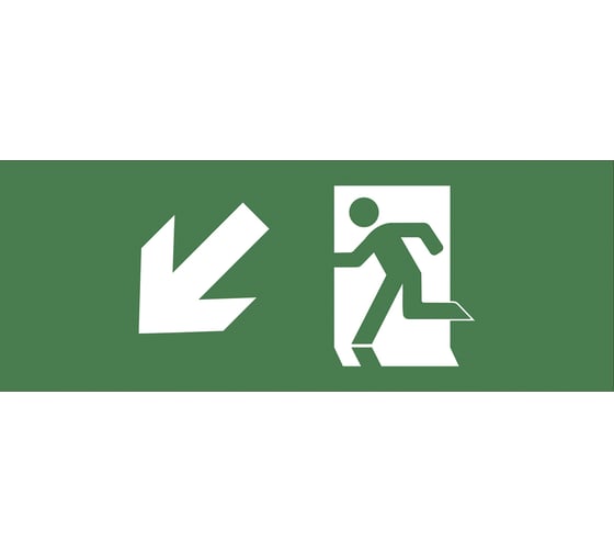 Изображение товара Самоклеящаяся этикетка ЭРА INFODBA005 Фигура/стрелка вниз влево, 200х60мм, DPA/DBA, 5/10000 Б0048457