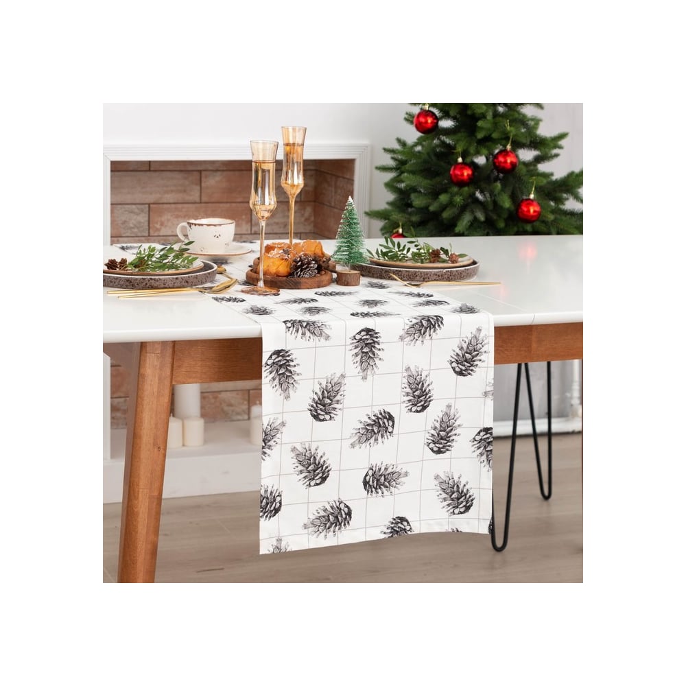 Изображение товара Дорожка Этель Merry Christmas 40x146 см хлопок современная праздничная