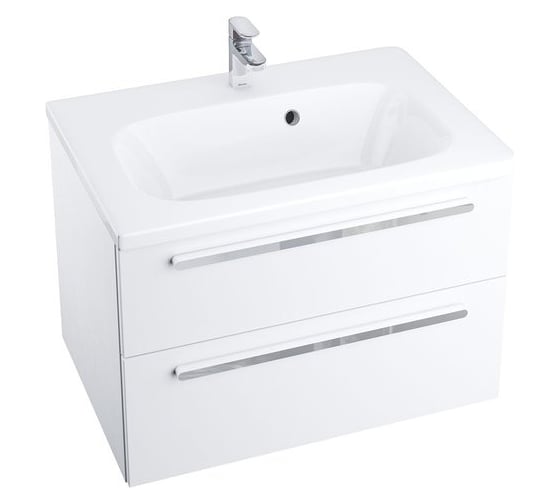 Изображение товара Тумба под умывальник Ravak SD 800 CHROME II белая / ручка хром 152 мм (2024) X000001774