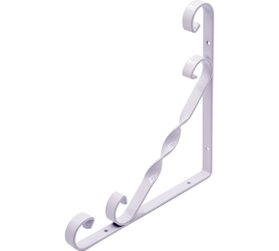 Изображение товара Уголок-кронштейн для полок РемоКолор декоративный, Орнамент, белый, 200x200 мм, 1 шт. 71-2-420