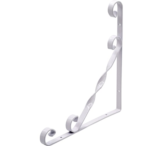 Изображение товара Уголок-кронштейн для полок РемоКолор декоративный, Орнамент, белый, 250x250 мм, 1 шт. 71-2-425