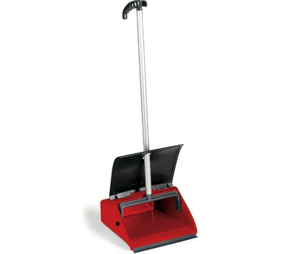 Изображение товара Совок-ловушка Filmop с крышкой пластик, с резиновым профилем и алюминиевой ручкой 000010105B