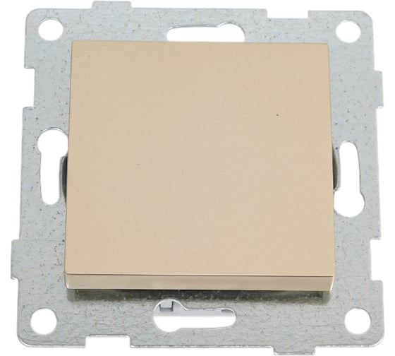 Изображение товара Механизм выключателя GUSI ELECTRIC Ugra 1кл., СУ , 10А, 250В, шампань С11В1-027