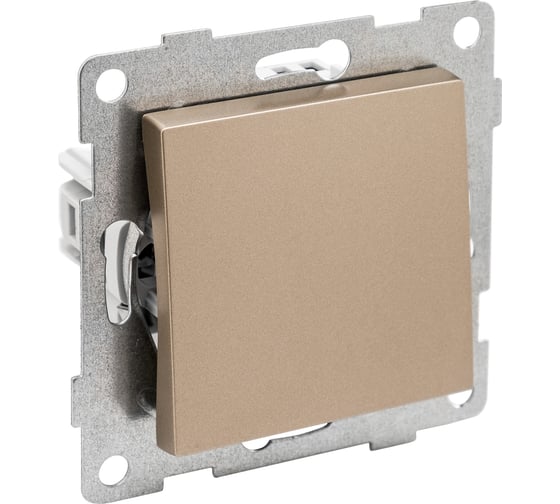 Изображение товара Механизм выключателя GUSI ELECTRIC Ugra 1кл. 2-х полюсный, СУ , 10А, 250В, шампань С11В5-027