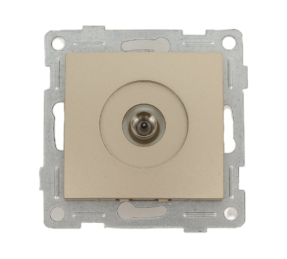 Изображение товара Механизм антенной розетки, GUSI ELECTRIC Bravo одинарной, СУ, шампань С10А1-027