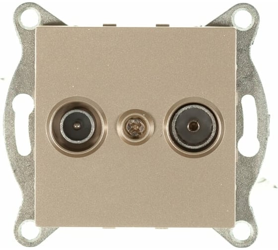 Изображение товара Механизм розетки GUSI ELECTRIC Ugra TV+ SAT, оконечной, СУ, шампань С11TS1-027