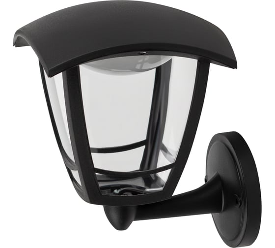 Изображение товара Садово-парковый светильник ЭРА ДБУ 078001 Дели черный 4 гранный IP44 светодиодный 8Вт 3000K Б0064196