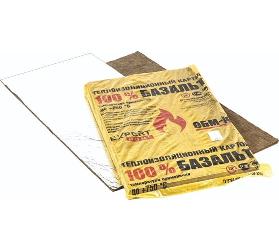 Изображение товара Огнезащитный базальтовый материал ВЗТМ ОБМ К10 фольгированный, 3 шт К10Ф-1-СЕТИ (21)