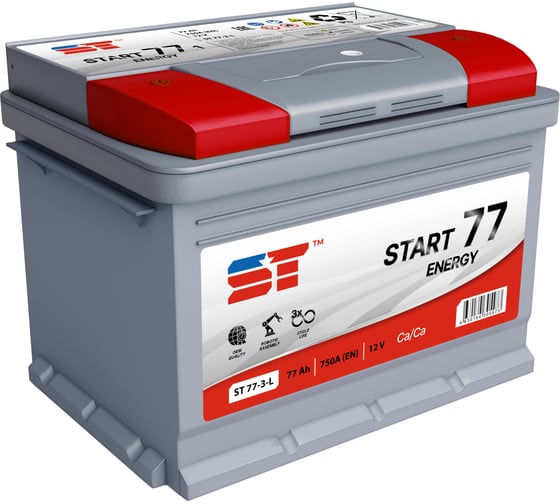 Изображение товара АКБ ST 77 А/ч п.п. art ток 750 278x175x190 569358s
