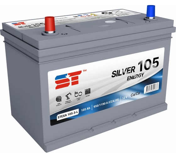Изображение товара АКБ ST Asia 105 А/ч п.п. Silver ток 950 306x175x225 572289s