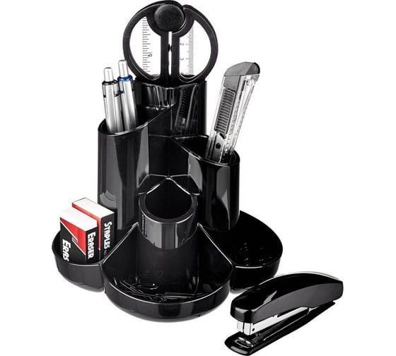 Изображение товара Настольный набор Attache Selection S-357 10 предметов, черный 689973