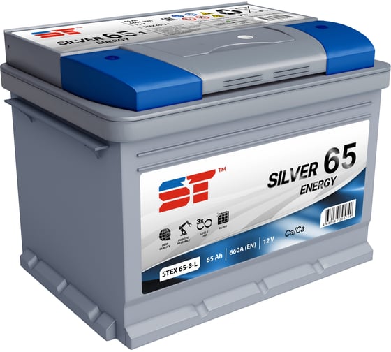 Изображение товара АКБ ST 65 А/ч п.п. Silver ток 660 242x175x190 572245s