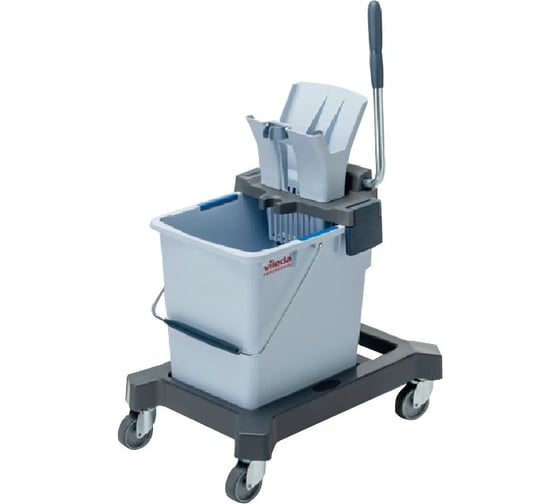 Изображение товара Уборочная тележка VILEDA, 1 съемное ведро на 25 л, платформа, без ручки, туннельный отжим, 602115