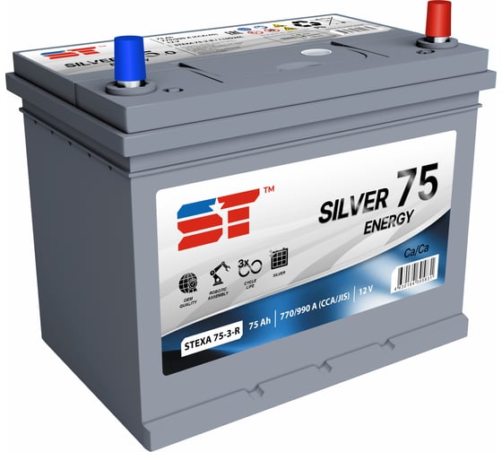 Изображение товара АКБ ST Asia 75 А/ч о.п. Silver ток 770 260x175x225 572362s