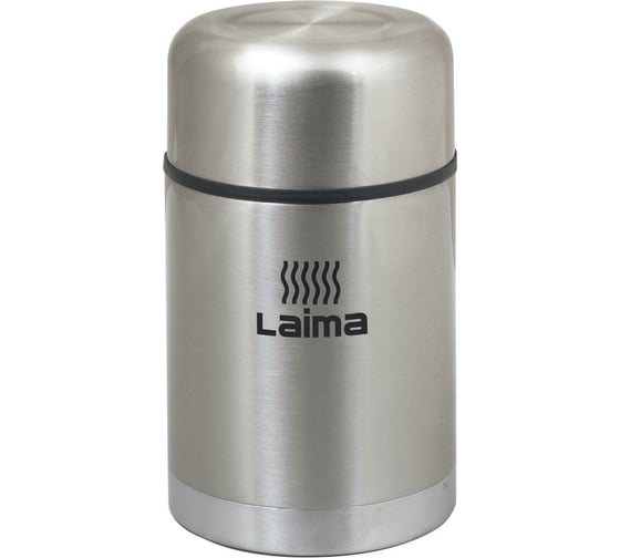 Изображение товара Термос с широким горлом ЛАЙМА 0,8л, нержавеющая сталь, 601408