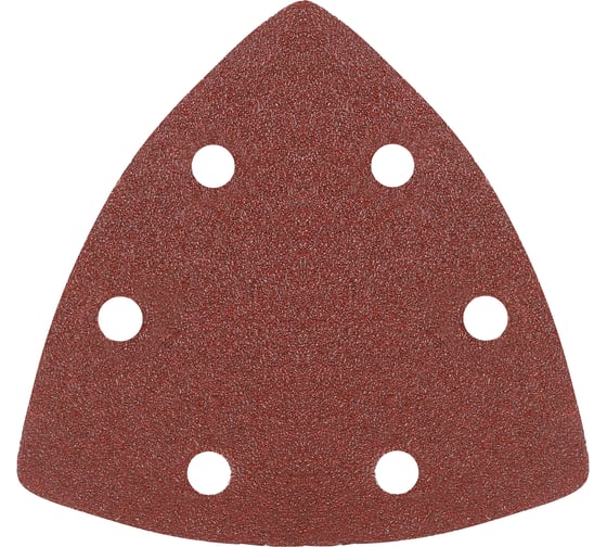 Изображение товара Треугольник шлифовальный на липучке (5 шт; 80х80х80 мм; Р120) PATRIOT 820010304