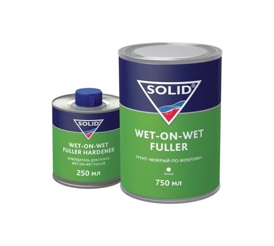 Изображение товара Грунтовка SOLID CLASSIC WET-ON-WET FULLER (750+250мл.) грунт мокрый по мокрому, белый 7503.0250
