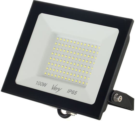 Изображение товара Прожектор светодиодный Very 100Вт, IP65 6500K, черный, (шт.) 89-0-650