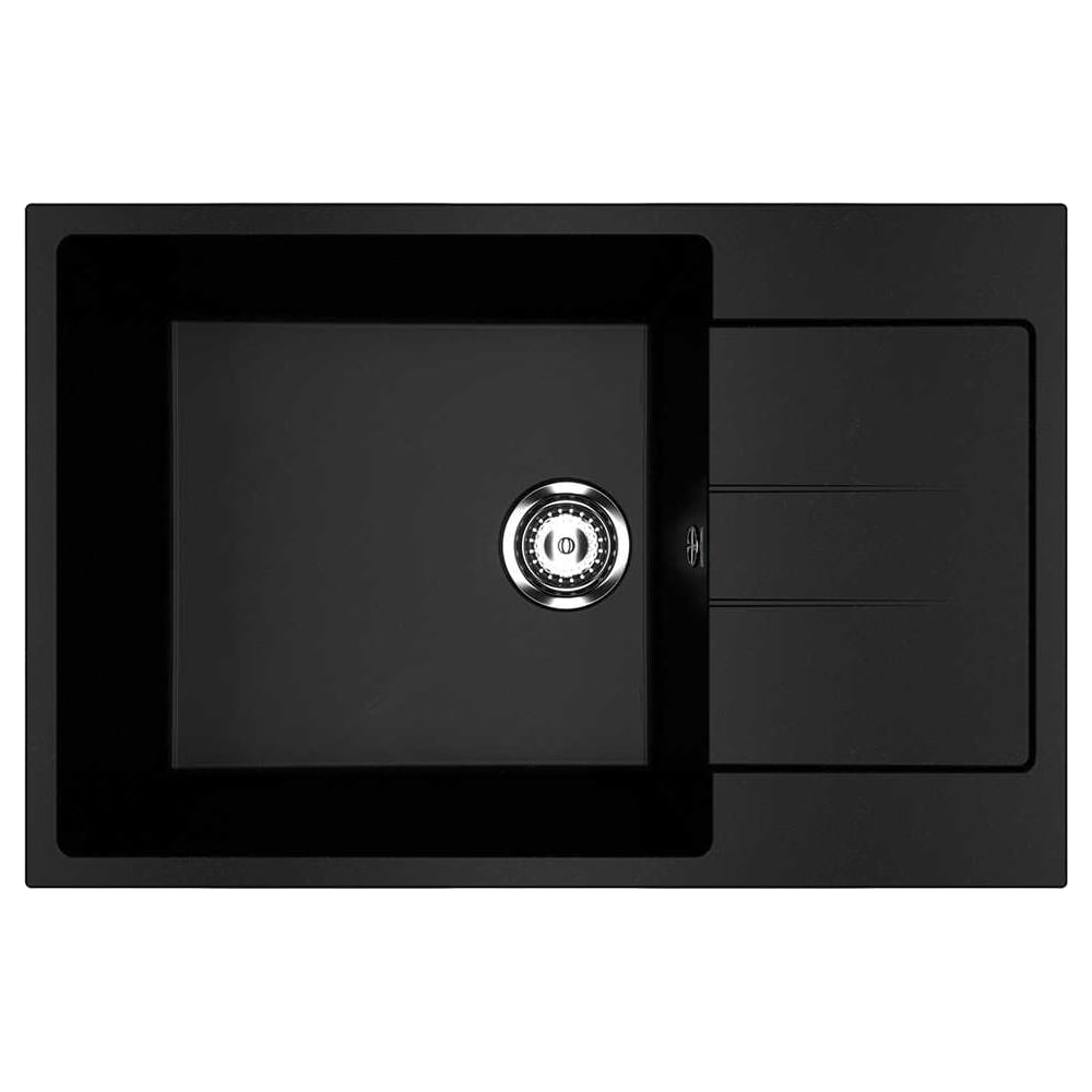 Изображение товара Кухонная мойка ULGRAN U-602-344 ультра-черный с крылами