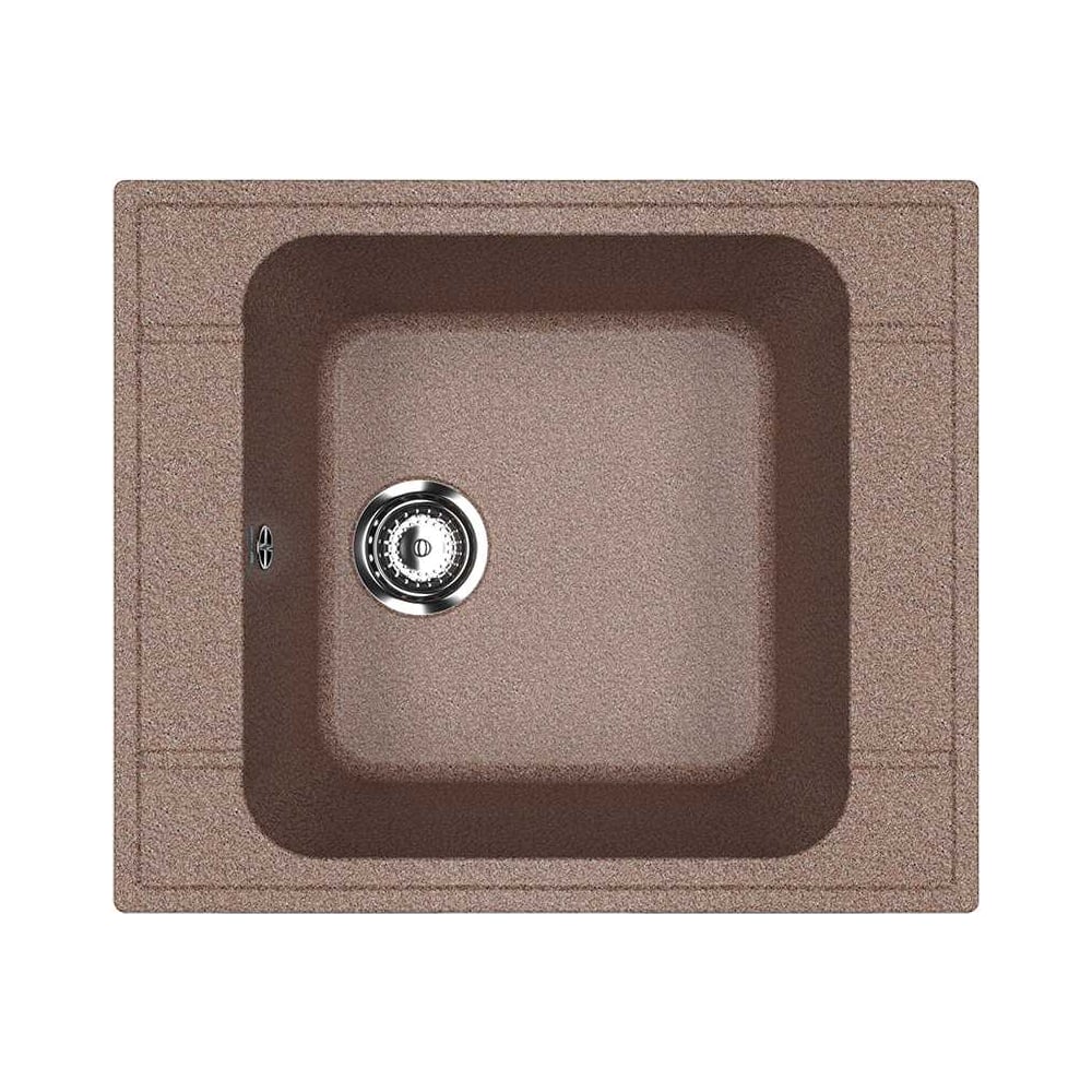 Изображение товара Кухонная мойка ULGRAN терракот U-604-307 Врезная 1-чашевая искусственный мрамор