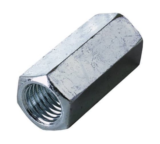 Изображение товара Гайка соединительная МЕТАЛЛСЕРВИС M5, DIN 6334, оцинкованная, 80 шт. МС 1277328