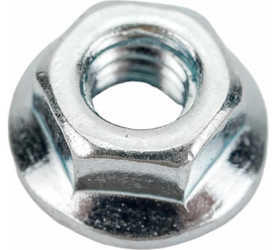 Изображение товара Гайка с фланцем МЕТАЛЛСЕРВИС М14, DIN 6923, оцинкованная, 10 шт. МС 1277472